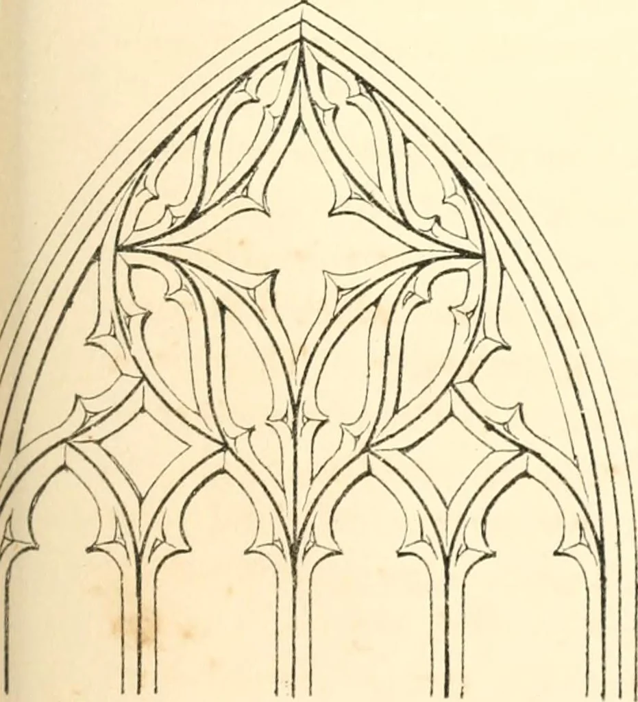 An illustration from An essay on the origin and development of window tracery in England; with nearly four hundred illustrations, 1851, leaf 256