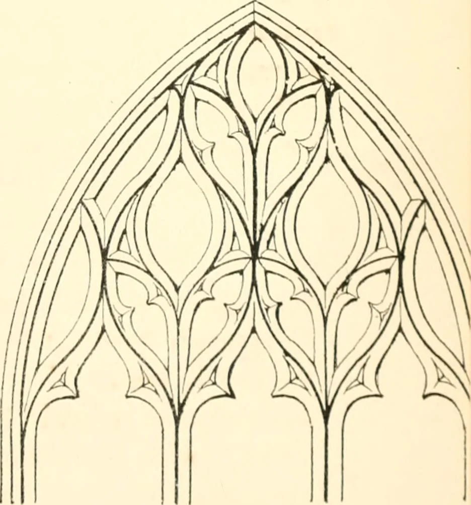 An illustration from An essay on the origin and development of window tracery in England; with nearly four hundred illustrations, 1851, leaf 256