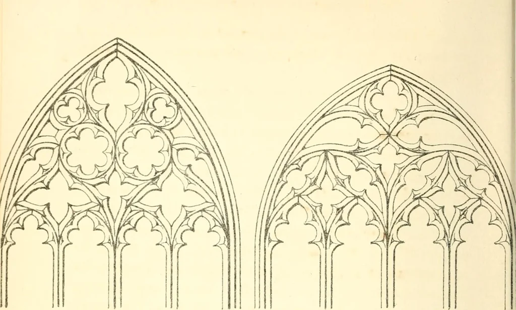 An illustration from An essay on the origin and development of window tracery in England; with nearly four hundred illustrations, 1851, leaf 259