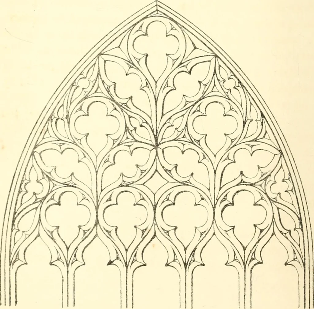 An illustration from An essay on the origin and development of window tracery in England; with nearly four hundred illustrations, 1851, leaf 259