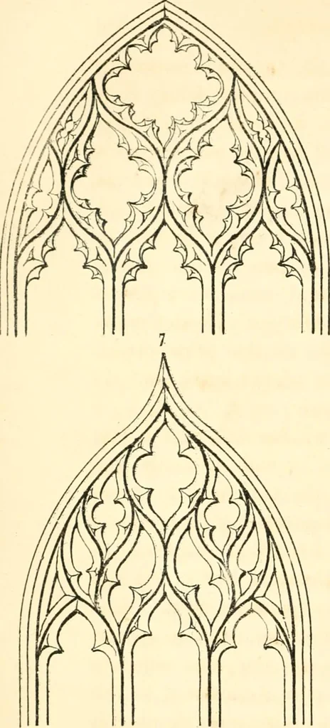 An illustration from An essay on the origin and development of window tracery in England; with nearly four hundred illustrations, 1851, leaf 273