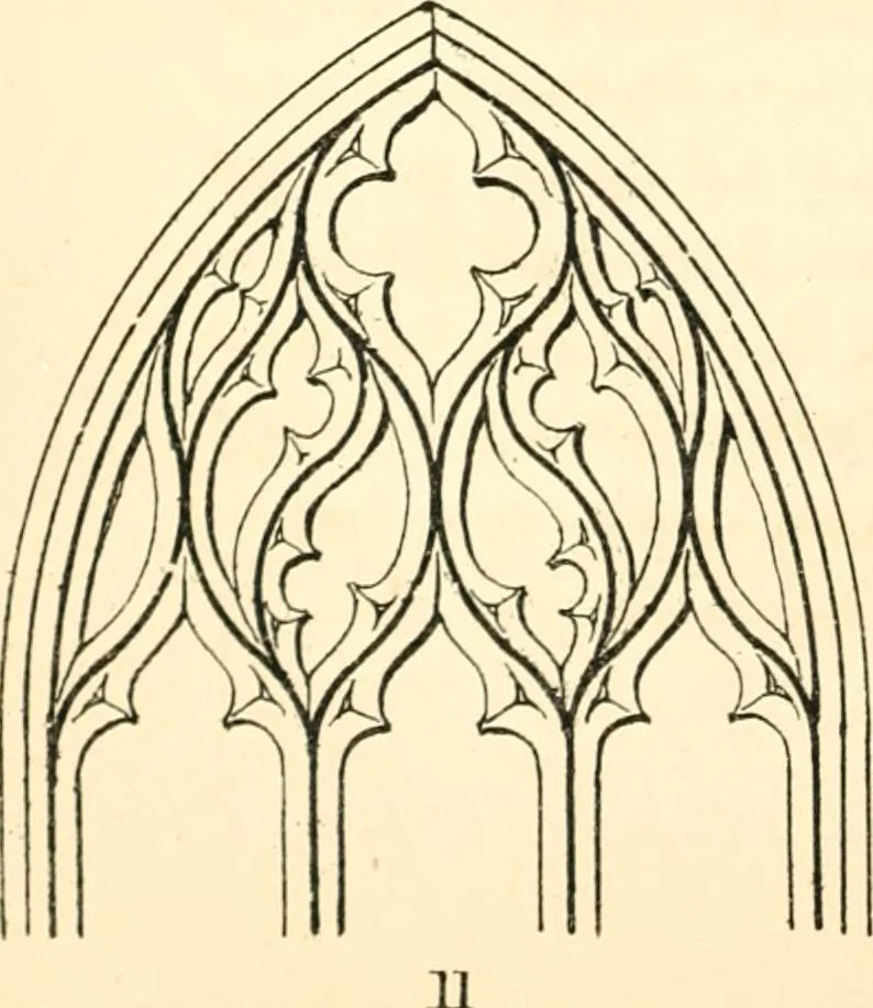 An illustration from An essay on the origin and development of window tracery in England; with nearly four hundred illustrations, 1851, leaf 273