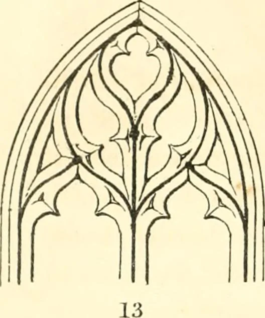 An illustration from An essay on the origin and development of window tracery in England; with nearly four hundred illustrations, 1851, leaf 279