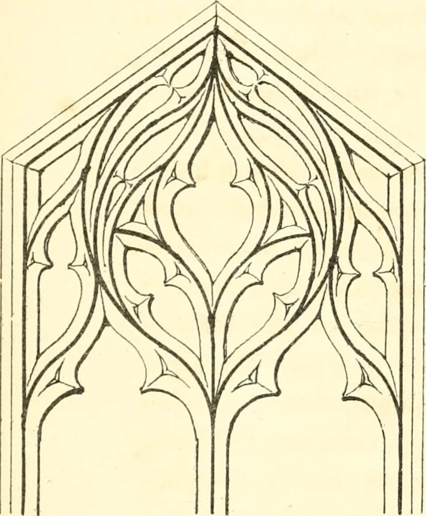 An illustration from An essay on the origin and development of window tracery in England; with nearly four hundred illustrations, 1851, leaf 279