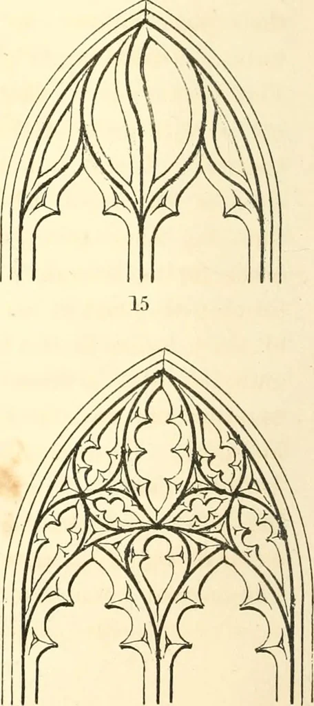 An illustration from An essay on the origin and development of window tracery in England; with nearly four hundred illustrations, 1851, leaf 279