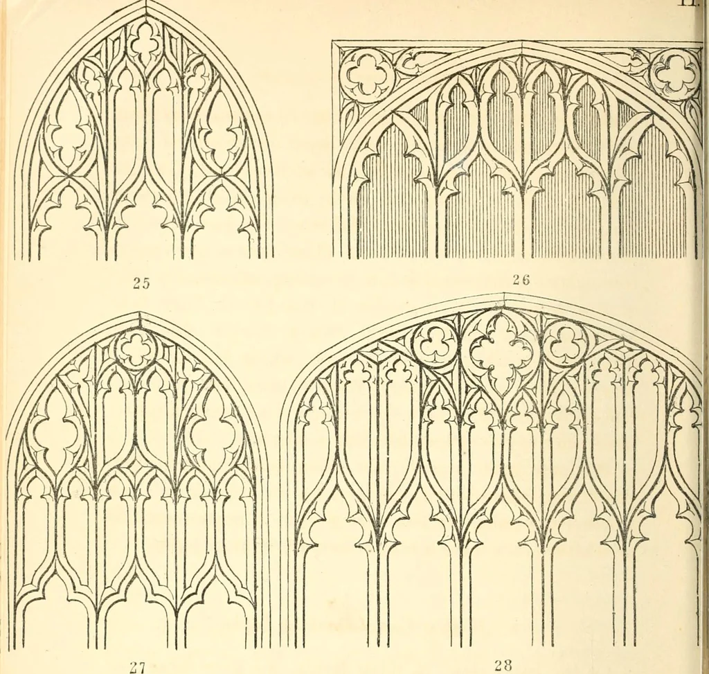 An illustration from An essay on the origin and development of window tracery in England; with nearly four hundred illustrations, 1851, leaf 299