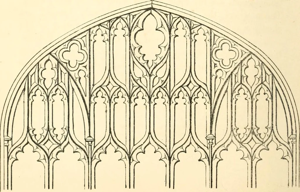 An illustration from An essay on the origin and development of window tracery in England; with nearly four hundred illustrations, 1851, leaf 299