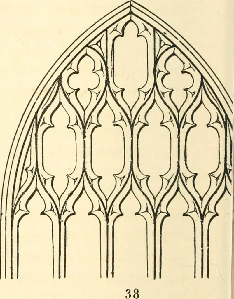 An illustration from An essay on the origin and development of window tracery in England; with nearly four hundred illustrations, 1851, leaf 311