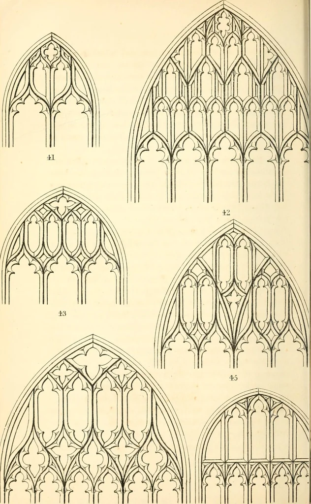 An illustration from An essay on the origin and development of window tracery in England; with nearly four hundred illustrations, 1851, leaf 317