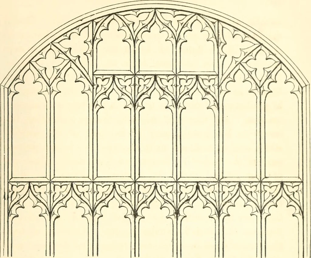 An illustration from An essay on the origin and development of window tracery in England; with nearly four hundred illustrations, 1851, leaf 322