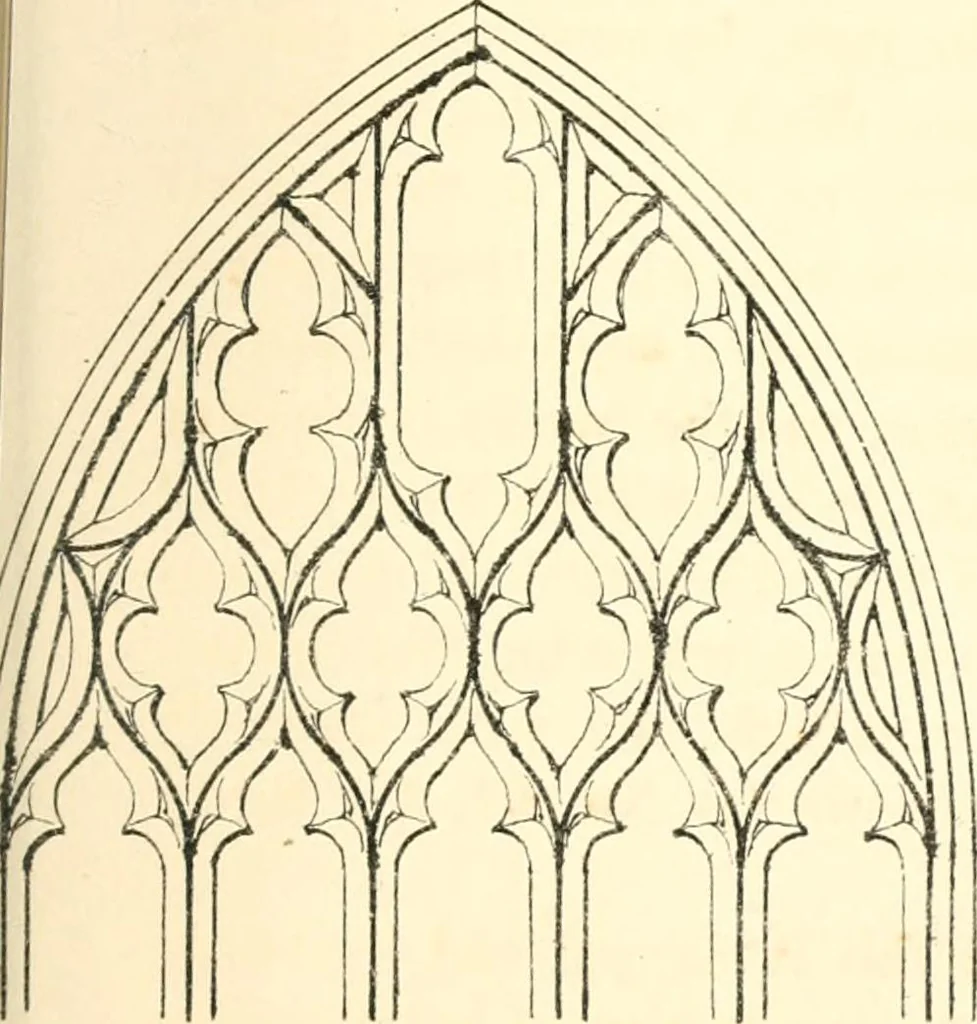An illustration from An essay on the origin and development of window tracery in England; with nearly four hundred illustrations, 1851, leaf 330