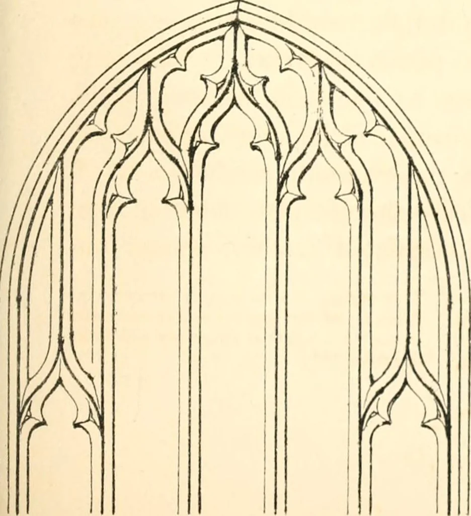 An illustration from An essay on the origin and development of window tracery in England; with nearly four hundred illustrations, 1851, leaf 330