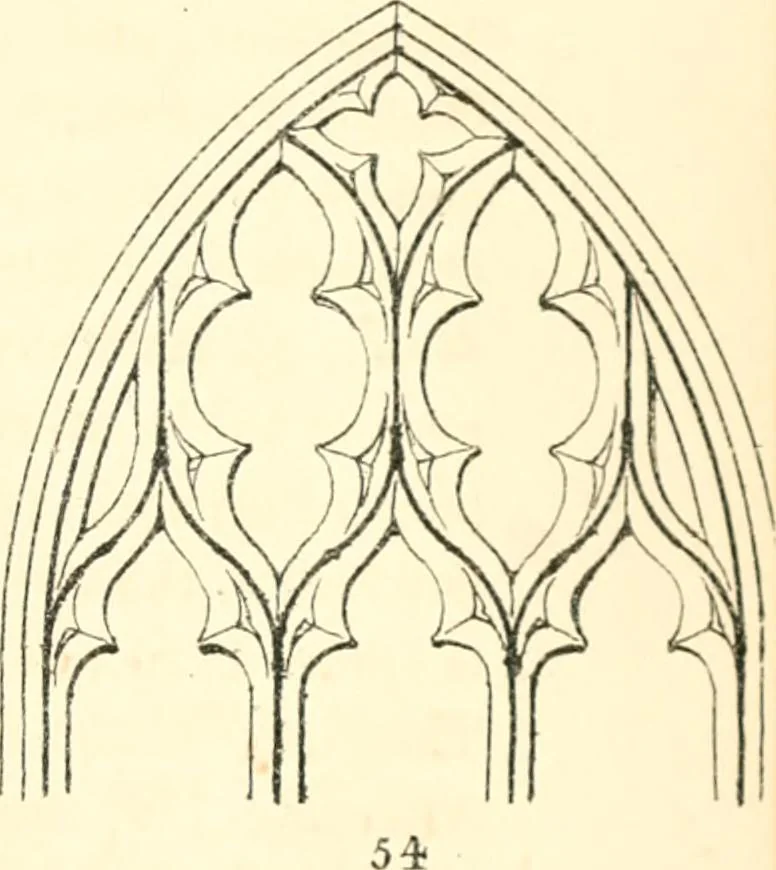 An illustration from An essay on the origin and development of window tracery in England; with nearly four hundred illustrations, 1851, leaf 330