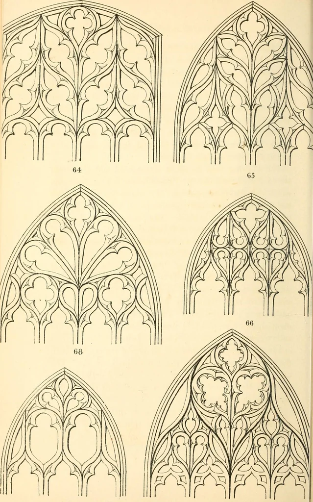 An illustration from An essay on the origin and development of window tracery in England; with nearly four hundred illustrations, 1851, leaf 341