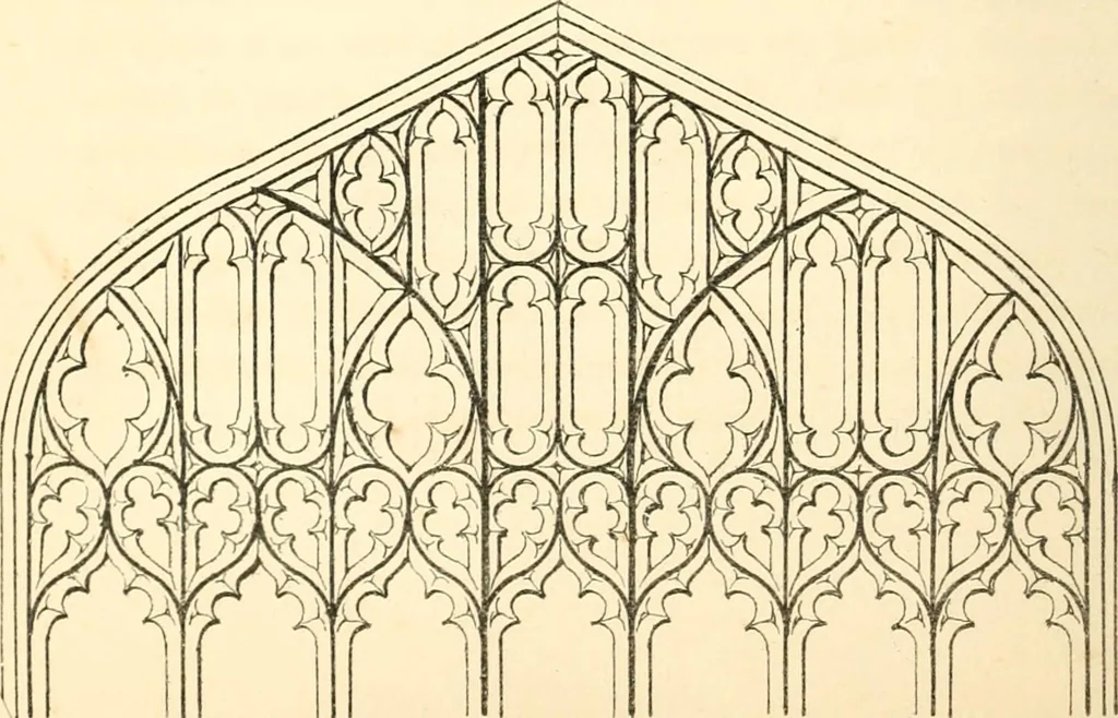 An illustration from An essay on the origin and development of window tracery in England; with nearly four hundred illustrations, 1851, leaf 355