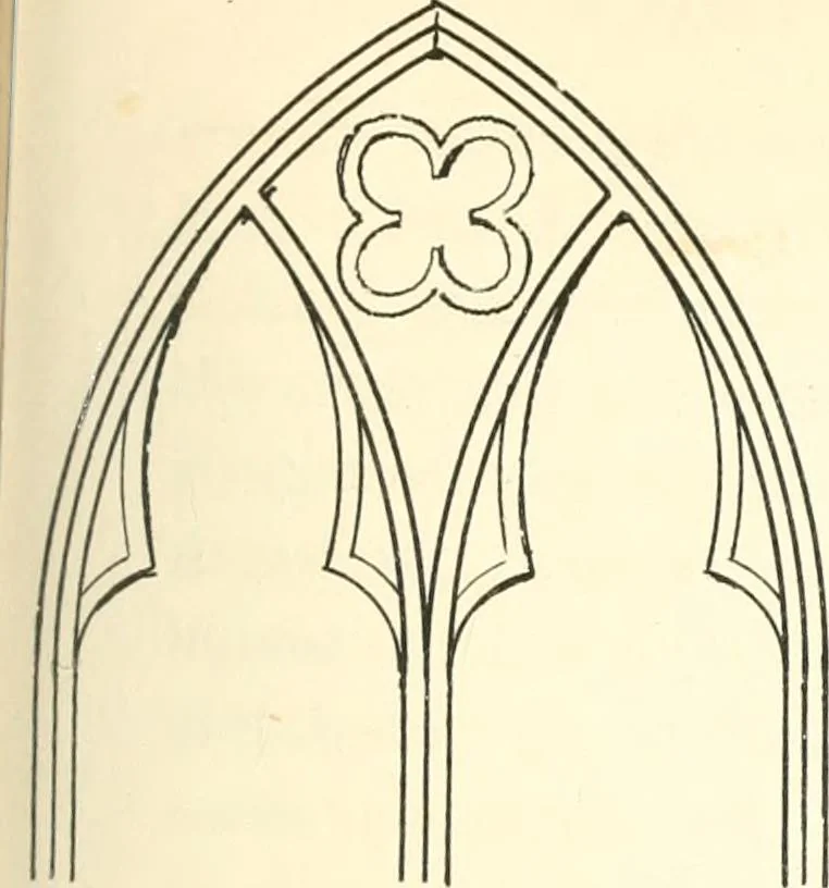 An illustration from An essay on the origin and development of window tracery in England; with nearly four hundred illustrations, 1851, leaf 36