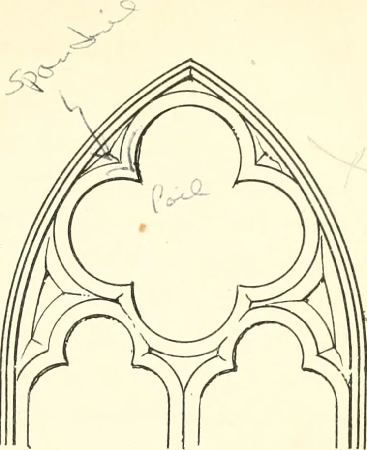 An illustration from An essay on the origin and development of window tracery in England; with nearly four hundred illustrations, 1851, leaf 36