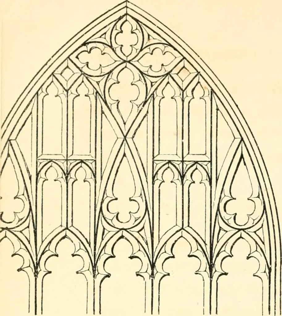An illustration from An essay on the origin and development of window tracery in England; with nearly four hundred illustrations, 1851, leaf 373