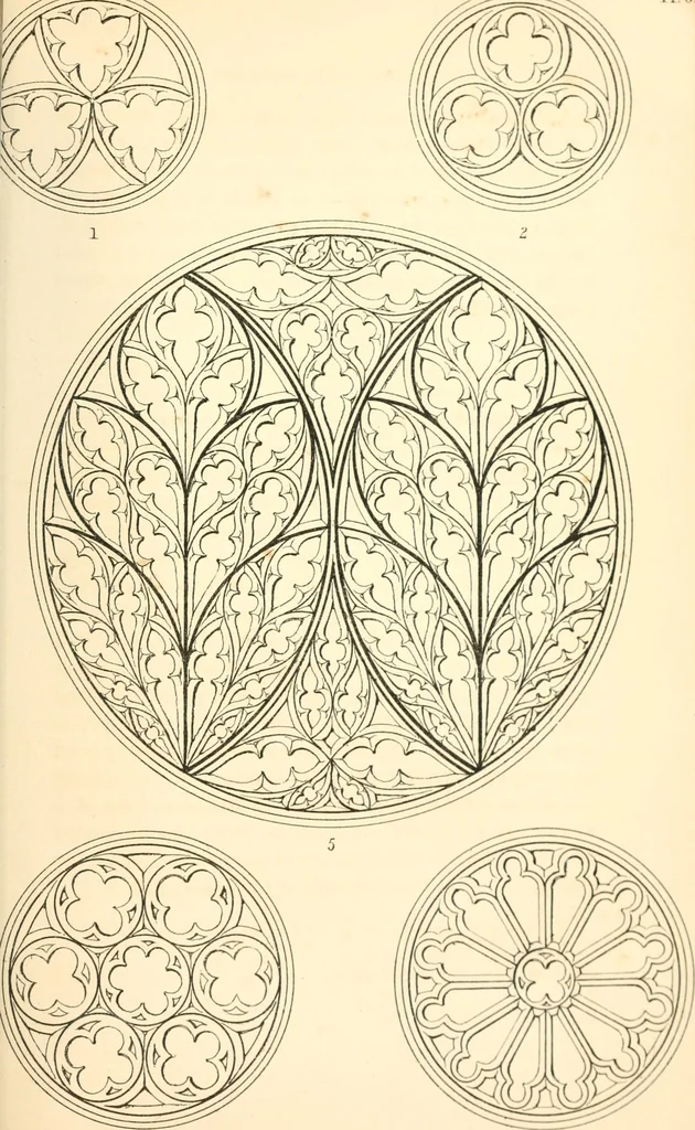 An illustration from An essay on the origin and development of window tracery in England; with nearly four hundred illustrations, 1851, leaf 380