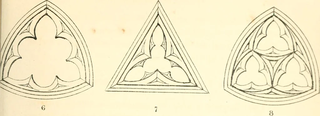 An illustration from An essay on the origin and development of window tracery in England; with nearly four hundred illustrations, 1851, leaf 386