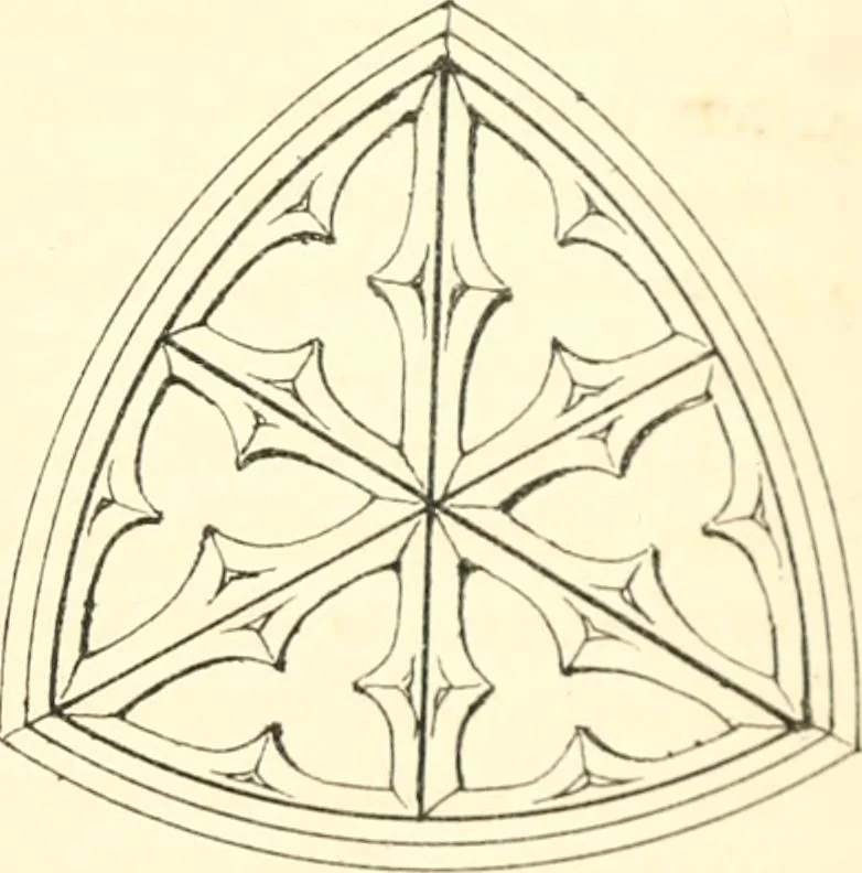 An illustration from An essay on the origin and development of window tracery in England; with nearly four hundred illustrations, 1851, leaf 386