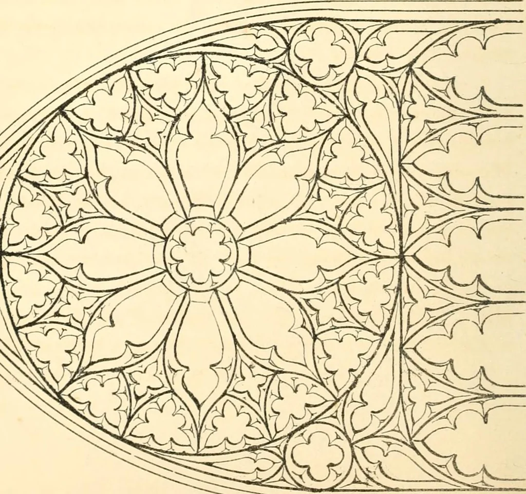An illustration from An essay on the origin and development of window tracery in England; with nearly four hundred illustrations, 1851, leaf 389
