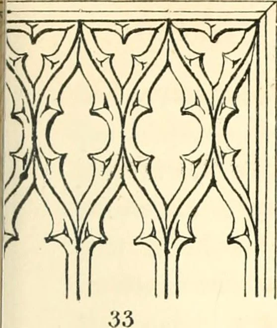 An illustration from An essay on the origin and development of window tracery in England; with nearly four hundred illustrations, 1851, leaf 406