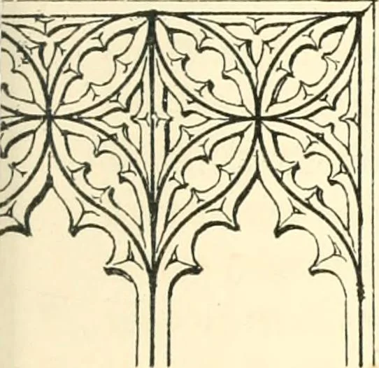 An illustration from An essay on the origin and development of window tracery in England; with nearly four hundred illustrations, 1851, leaf 406