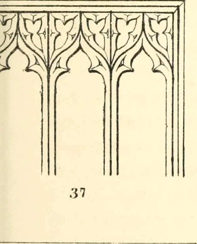 An illustration from An essay on the origin and development of window tracery in England; with nearly four hundred illustrations, 1851, leaf 406