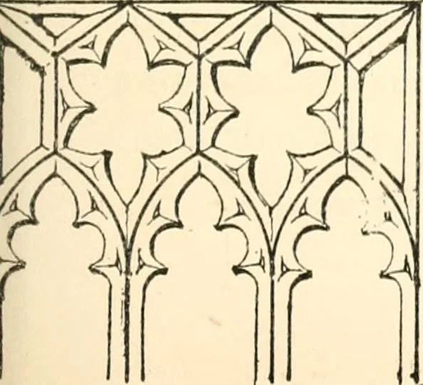 An illustration from An essay on the origin and development of window tracery in England; with nearly four hundred illustrations, 1851, leaf 406