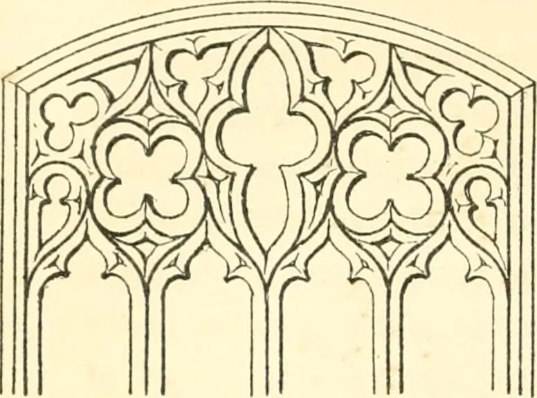 An illustration from An essay on the origin and development of window tracery in England; with nearly four hundred illustrations, 1851, leaf 413