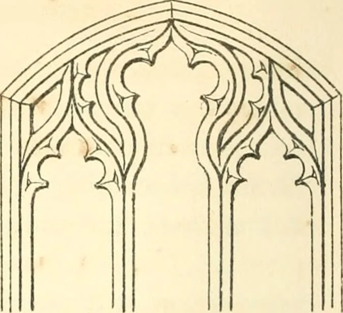 An illustration from An essay on the origin and development of window tracery in England; with nearly four hundred illustrations, 1851, leaf 413