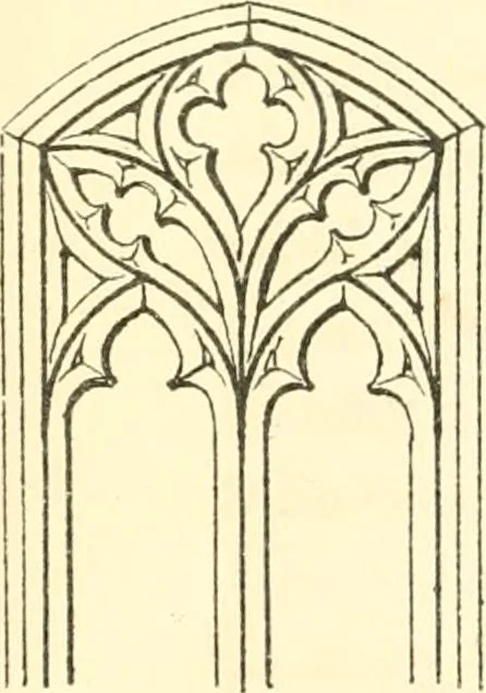 An illustration from An essay on the origin and development of window tracery in England; with nearly four hundred illustrations, 1851, leaf 413