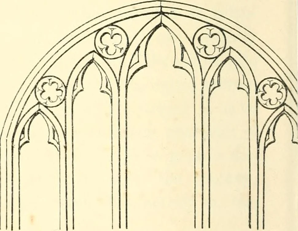 An illustration from An essay on the origin and development of window tracery in England; with nearly four hundred illustrations, 1851, leaf 423