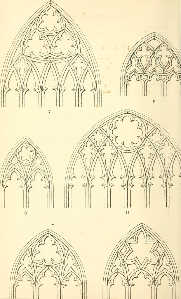 An illustration from An essay on the origin and development of window tracery in England; with nearly four hundred illustrations, 1851, leaf 431