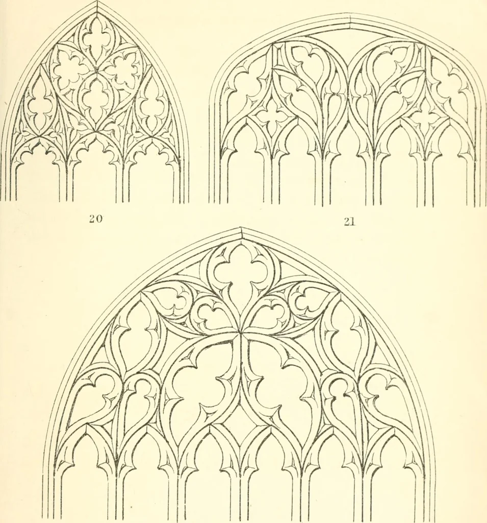 An illustration from An essay on the origin and development of window tracery in England; with nearly four hundred illustrations, 1851, leaf 446