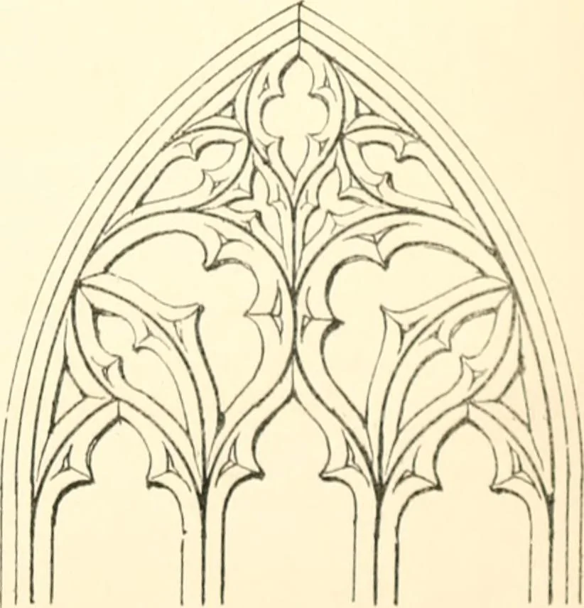 An illustration from An essay on the origin and development of window tracery in England; with nearly four hundred illustrations, 1851, leaf 446