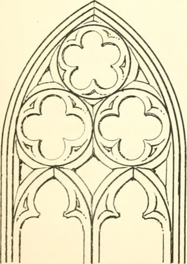 An illustration from An essay on the origin and development of window tracery in England; with nearly four hundred illustrations, 1851, leaf 49