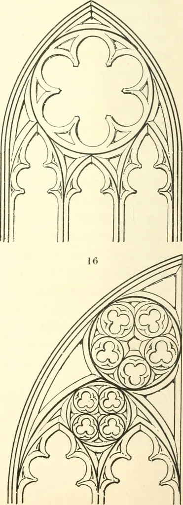 An illustration from An essay on the origin and development of window tracery in England; with nearly four hundred illustrations, 1851, leaf 49