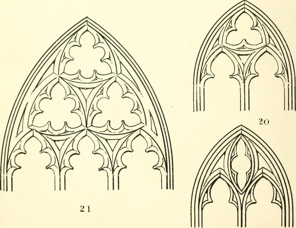An illustration from An essay on the origin and development of window tracery in England; with nearly four hundred illustrations, 1851, leaf 57