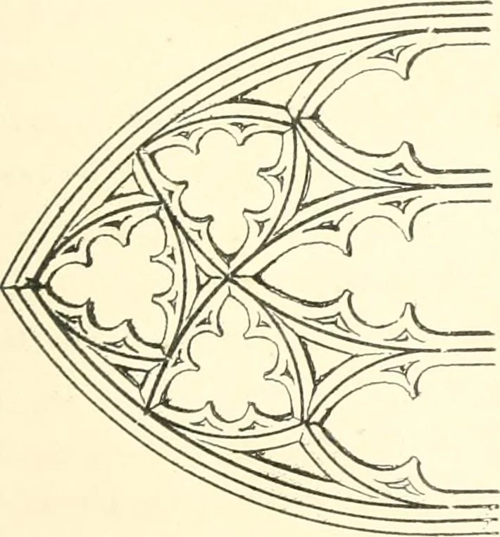 An illustration from An essay on the origin and development of window tracery in England; with nearly four hundred illustrations, 1851, leaf 62
