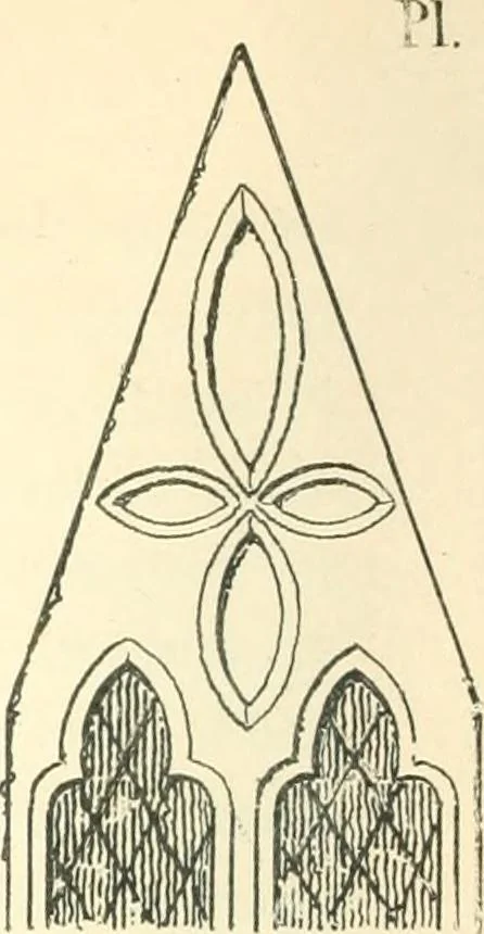 An illustration from An essay on the origin and development of window tracery in England; with nearly four hundred illustrations, 1851, leaf 73