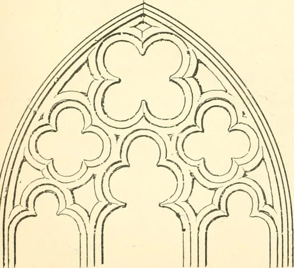 An illustration from An essay on the origin and development of window tracery in England; with nearly four hundred illustrations, 1851, leaf 73