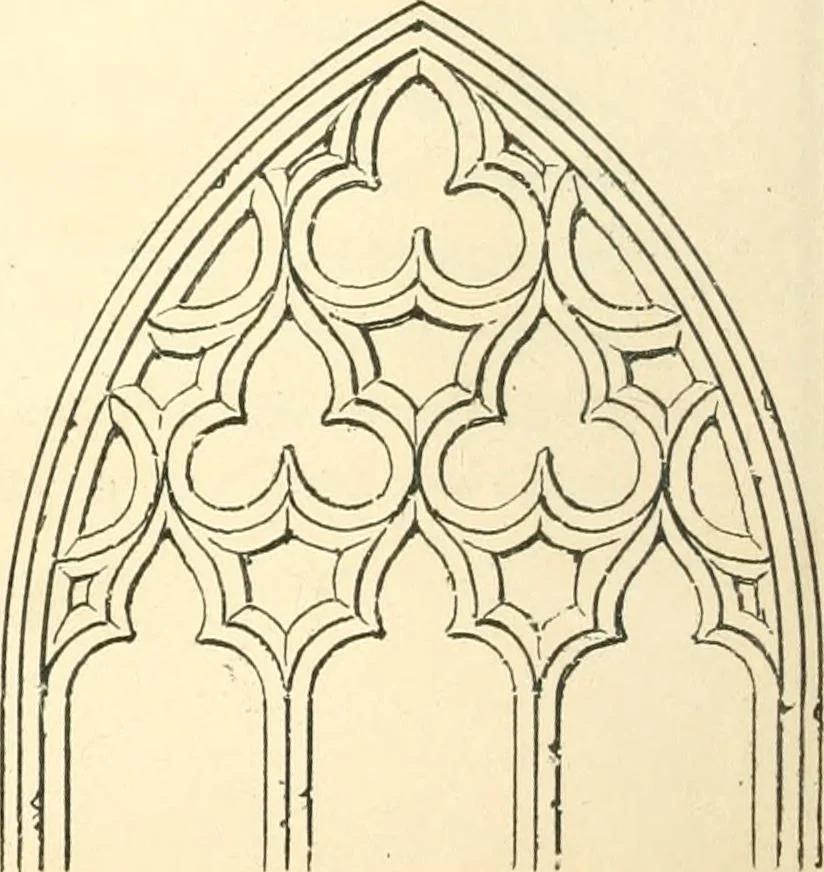 An illustration from An essay on the origin and development of window tracery in England; with nearly four hundred illustrations, 1851, leaf 73