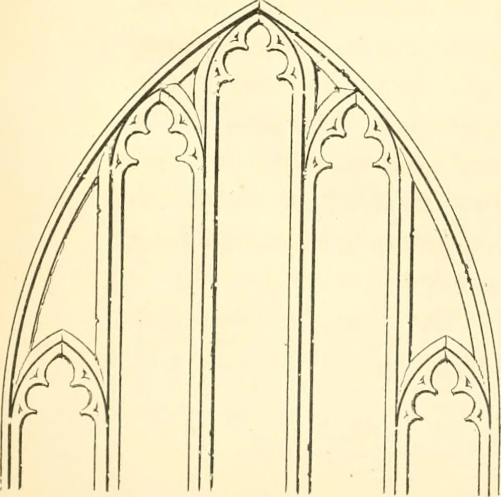 An illustration from An essay on the origin and development of window tracery in England; with nearly four hundred illustrations, 1851, leaf 79