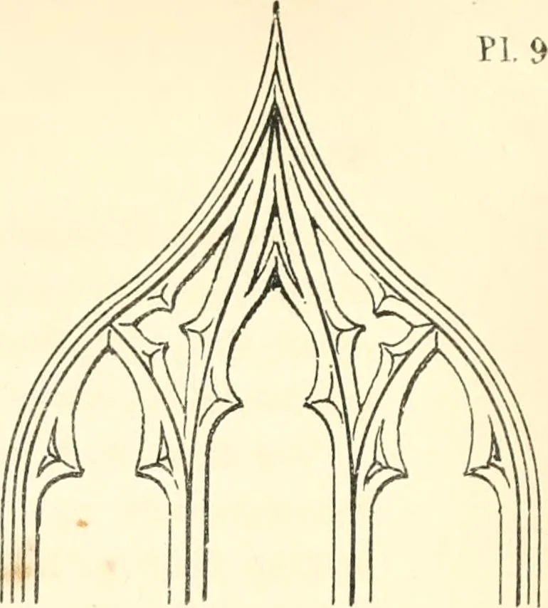 An illustration from An essay on the origin and development of window tracery in England; with nearly four hundred illustrations, 1851, leaf 86