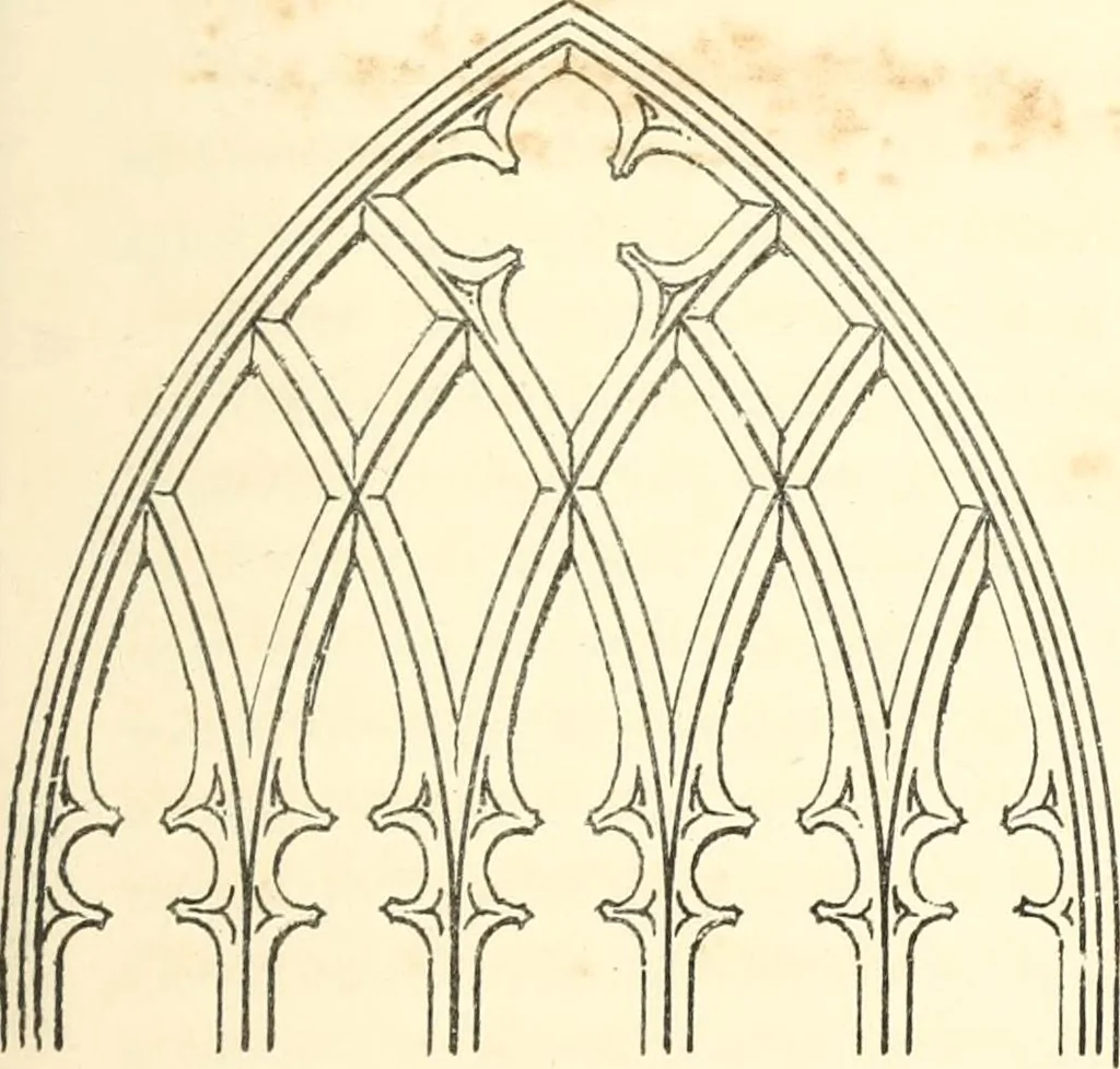 An illustration from An essay on the origin and development of window tracery in England; with nearly four hundred illustrations, 1851, leaf 86