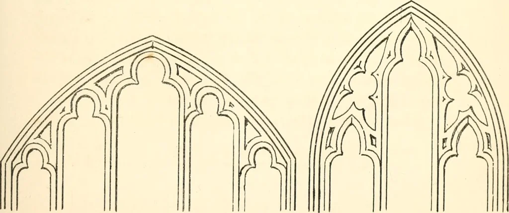 An illustration from An essay on the origin and development of window tracery in England; with nearly four hundred illustrations, 1851, leaf 86