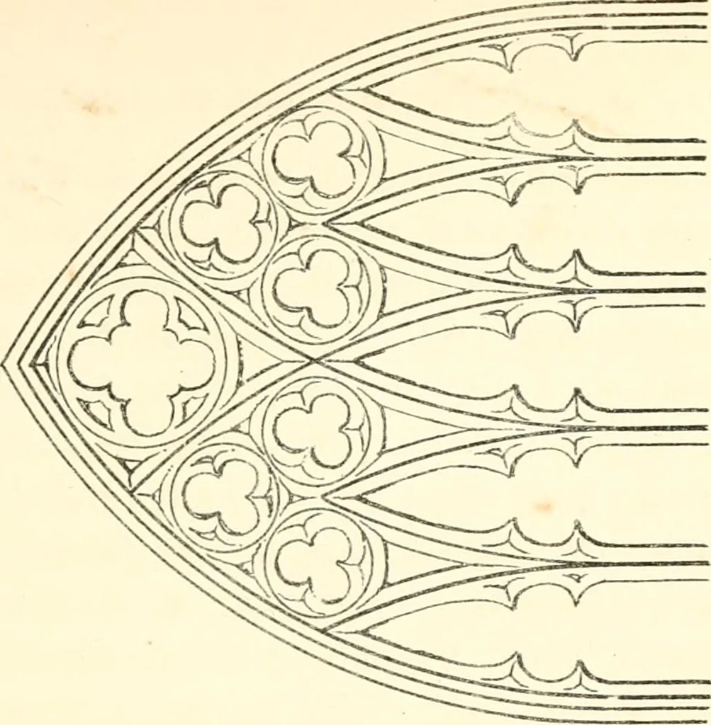 An illustration from An essay on the origin and development of window tracery in England; with nearly four hundred illustrations, 1851, leaf 92