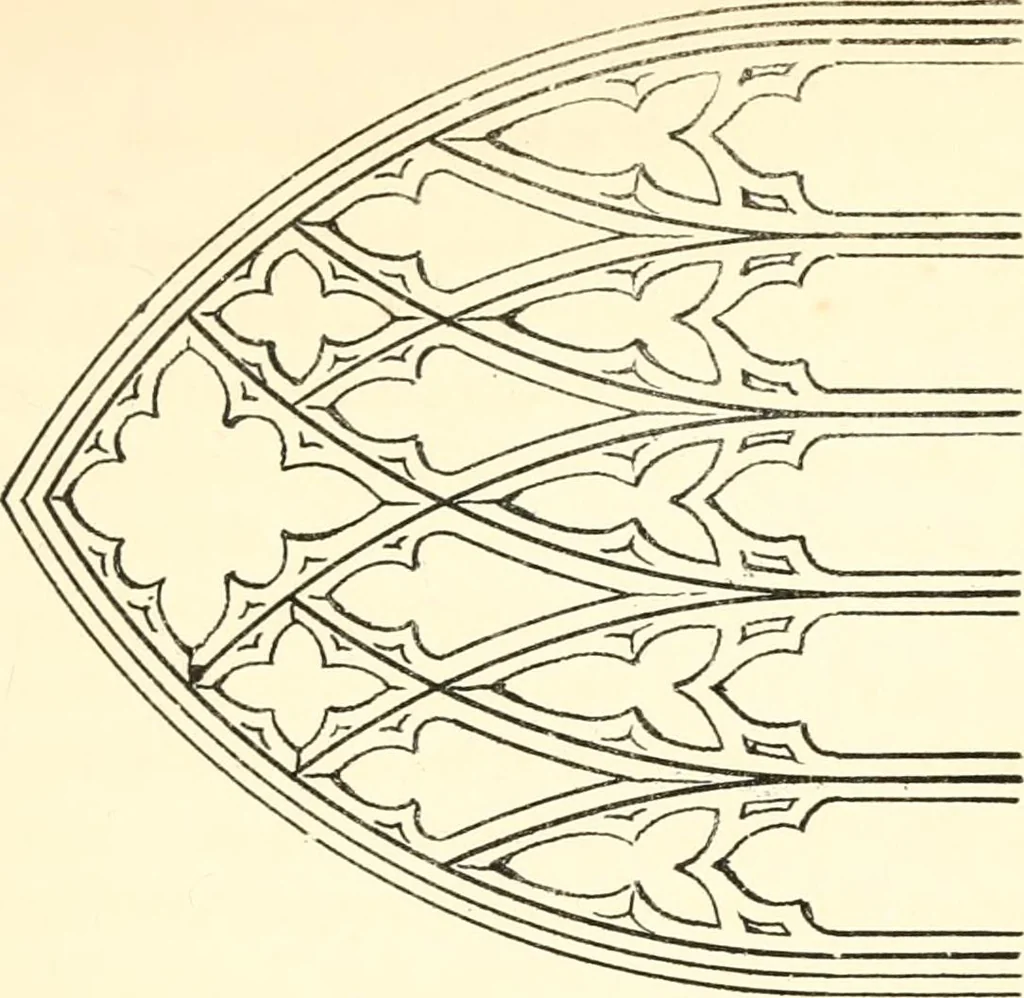 An illustration from An essay on the origin and development of window tracery in England; with nearly four hundred illustrations, 1851, leaf 98